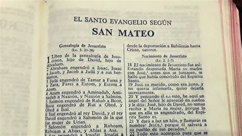 La Biblia El Santo Evangelio según San Mateo Resumen