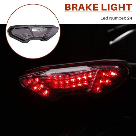 Motorcycle Integrated Led Tail Light Turn Clear For Fz Tracer