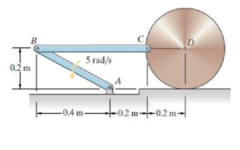 Solved La Barra AB Tiene Una Velocidad Angular En Sentido Chegg