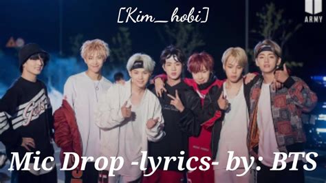 Mic Drop Lyrics Bybts Letra En Español Youtube