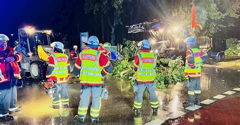 Rund 300 Feuerwehreinsätze nach Unwetter im Raum Landshut Deutschland