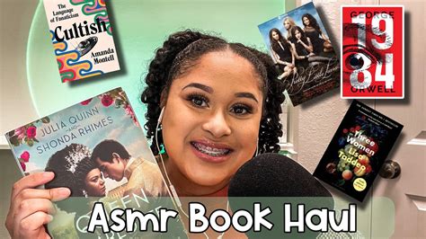 Asmr Big Book Haul Close Clicky Whispers Gentle Tapping Page