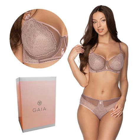 Biustonosz GAIA Semi Soft Hortensja 1172 półusztywniany różowy 70E