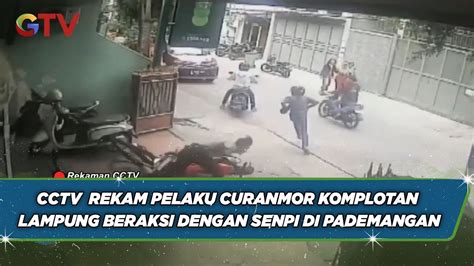 Detik Detik Komplotan Pelaku Curanmor Bersenpi Asal Lampung Beraksi Di