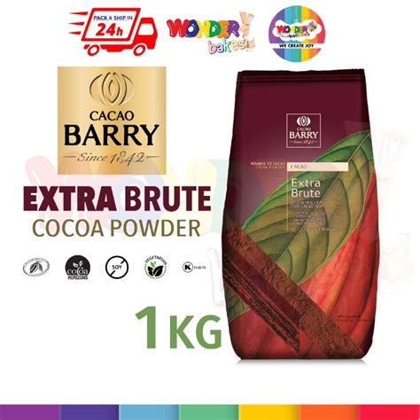 Cacao Berry Extra Brute Cocoa Powder 1kg Food And Drinks Packaged