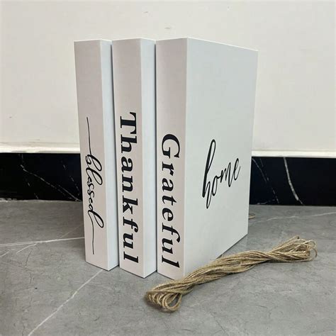 3pc Faux Books For Decorationdesigner Luxury Modern Fake Decorative