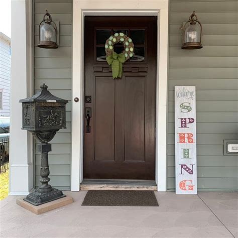 Spring Porch Sign Etsy