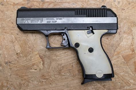 Hi Point Cf Acp Police Trade In Pistol With White Grips