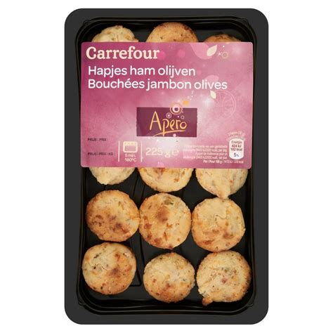 Apero Hapjes Ham Olijven 225 g Carrefour België