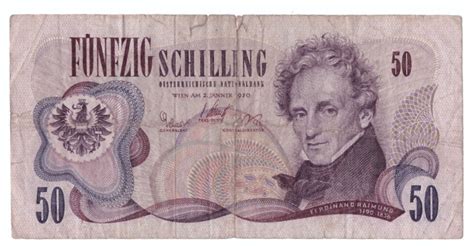 Sterreich Schilling P A Iv Euro M Nzen Banknoten