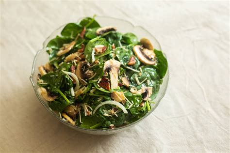 Spinach Mushroom Salad - A Ranch Mom