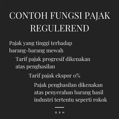 Contoh Fungsi Pajak Budgetair Homecare24