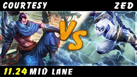 Courtesy Yasuo Vs Zed MID Patch 11 24 Yasuo Gameplay YouTube