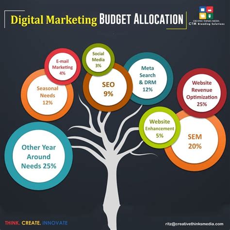 Digital Marketing Budget Allocation Infographic