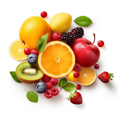 Premium AI Image | fruits of different types