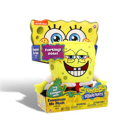 Spongebob Exsqueeze Me Fart Plush Spongebob Squarepants Stuffed Toys