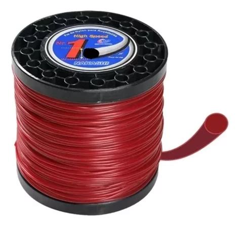 Bobina Fio De Nylon Nakashi P Roçadeiras 2kg Redondo 2 5mm Frete grátis