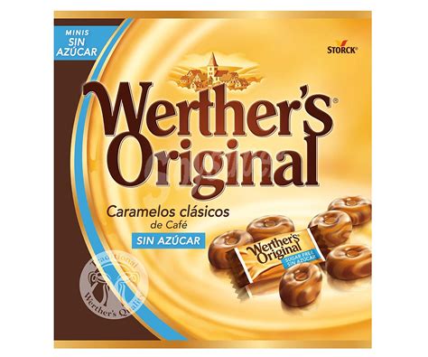 Werther s Original Caramelos clásicos de crema café sin azúcar Bolsa 90 g