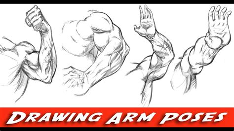 Drawing Arms Various Poses Comic Book Style YouTube