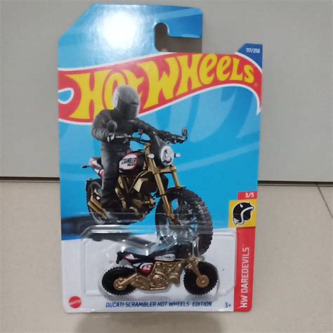 Jual Ducati Scrambler Hot Wheels Edition Hotwheels Gold Hijau Shopee