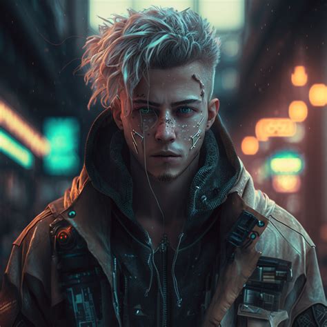 Arte Cyberpunk Cyberpunk Men Cyberpunk Style Game Character Design