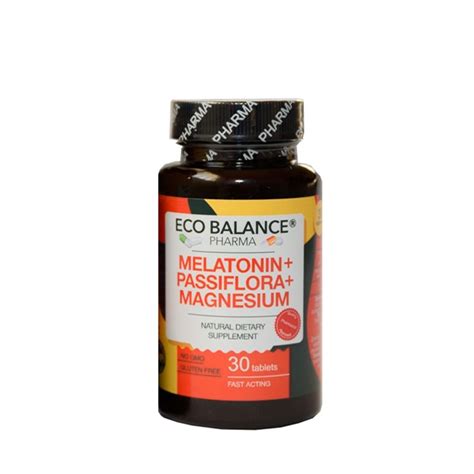 Eco Balance Melatonin + Passiflora + Magnesium / 30 Tabs — Цена