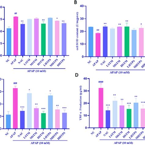 Stm Or Htps Decreased Oxidative Stress And Inflammation In Apap Induced