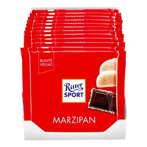 Modische Ritter Sport Marzipan Schokolade 100 G 12er Pack für Online