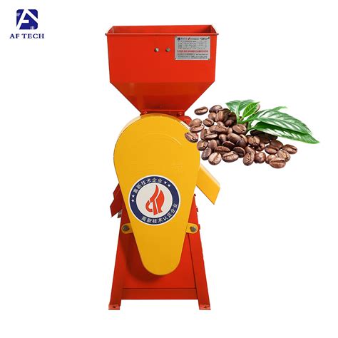 High Speed Motor 800kgh No Damage Wet Coffee Bean Peeling Processing