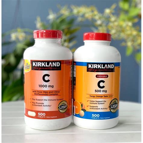 Viên Ngậm KIRKLAND Signature VITAMIN C 500 Mg CHEWABLE Hộp 500 Viên