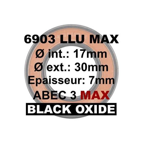 Roulement Enduro Bearings Llu Max Bo X X Black Oxide