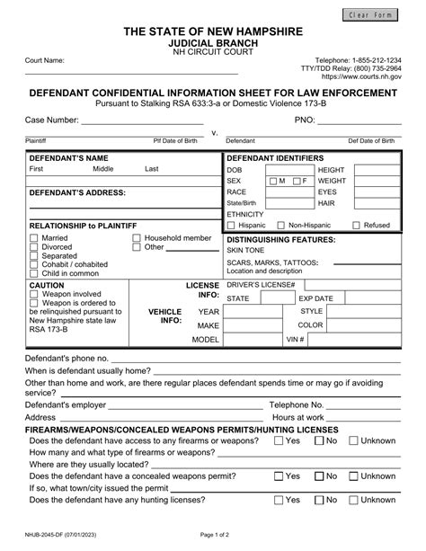 Form Nhjb 2045 Df Fill Out Sign Online And Download Fillable Pdf