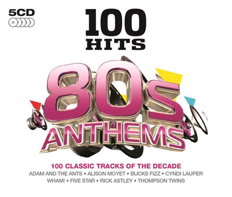 Various Artists 100 Hits 80s Anthems Cd Box Set 5 Discs 2014