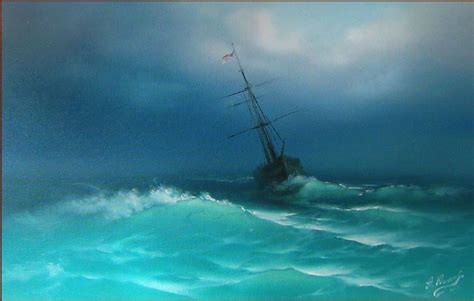 Let's Make a Painting: Paint Ship on Stormy Sea