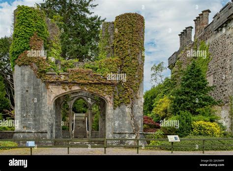 Ruins of Armadale Castle, Armadale, Isle of Skye, Scotland Stock Photo ...