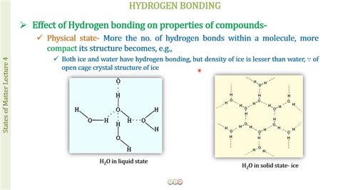 Applications Of Hydrogen Bonding Youtube