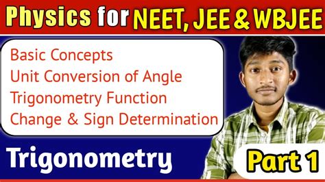 Trigonometry Class In Bengali For Jee Neet And Wbjee Basic Math