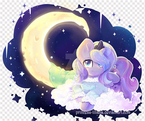 Fan Art Princess Luna Drawing Watermark Lucu Bermacam Macam Ungu