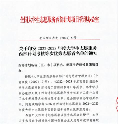 喜报！城区10名乡村振兴志愿者获得全国“优秀志愿者”称号 服务 计划 大学生