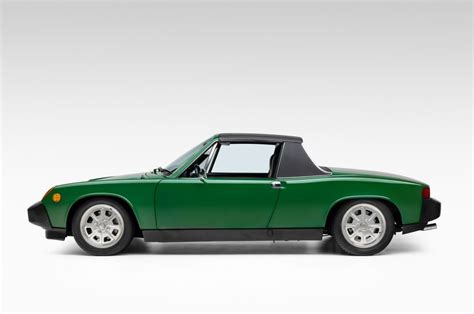 1975 Porsche 914 18 Forest Greenyellow Tartan Cloth Pelican Parts