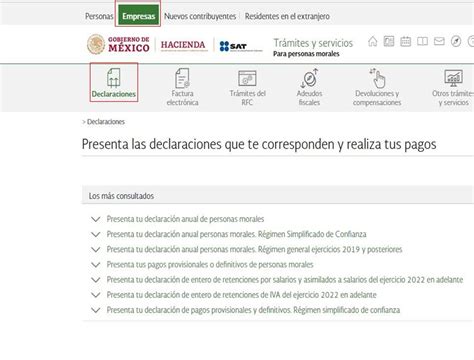 Declaraci N Anual Personas Morales Gu A De Llenado Dapm