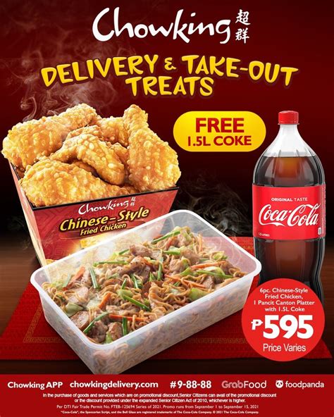 Manila Shopper Chowking Delivery And Takeout Treats Promo