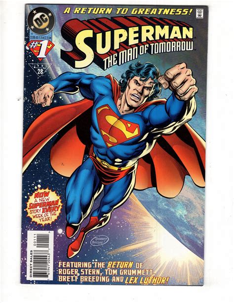 Superman The Man Of Tomorrow 1 DC Universe Corner Box Variant 1995