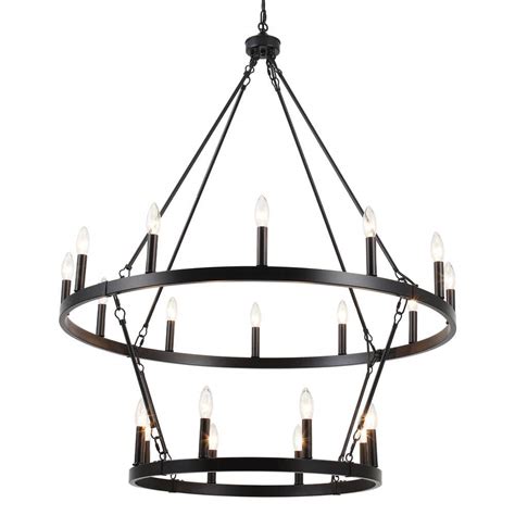 Lwytjo Wiam In Light Black Tiers Candle Style Dimmable