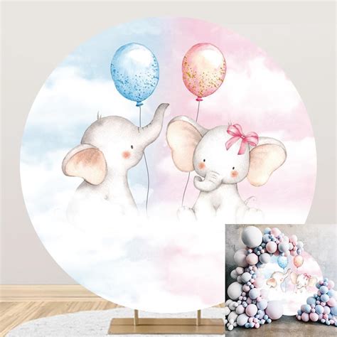 Amazon Ttqyfnm X Ft Boy Or Girl Gender Reveal Round Backdrop