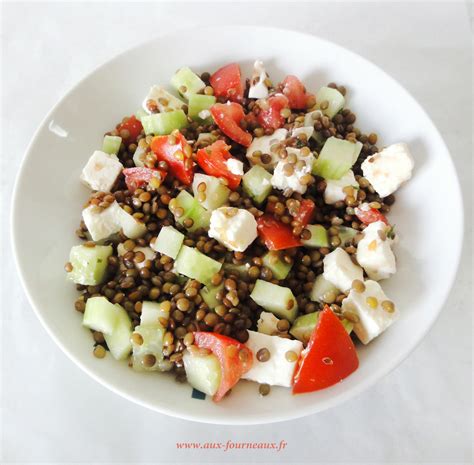 Salade De Lentilles La Grecque Aux Fourneaux