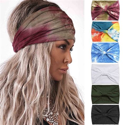 Olbye Wide Headbands Women Knotted Headband Non Slip