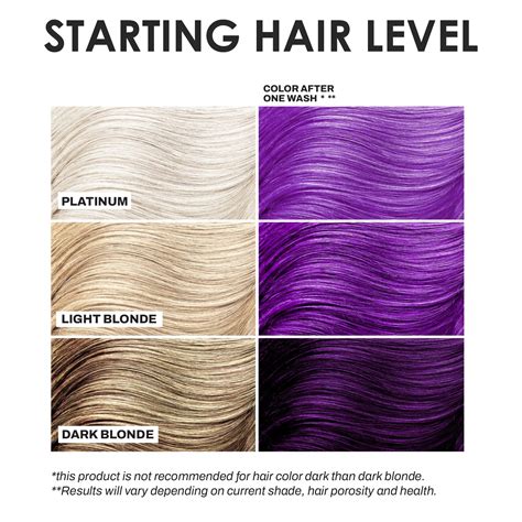 Dark Purple Hair Color Chart