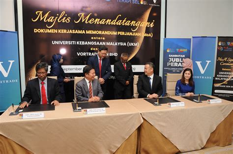 Majlis Menandatangani Memorandum Perjanjian Di Antara Ukm Dengan