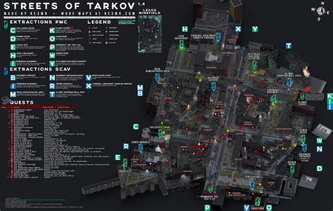 3D map of Streets of Tarkov - re3mr